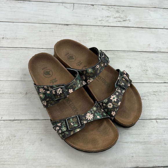 Birkenstock Shoes - Birkenstock Sidney Vegan Women’s 5 Floral Slippers Sandals